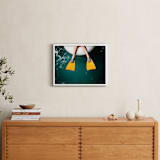 "flippers" - Art Print in Aquatic Emerald by Alicia Abla - In a Room
