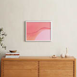 "Lily on the Edge" - Art Print in Coral by Kate Dailey - In a Room