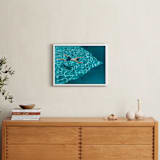 "Bliss" - Art Print in Water by Sadye Sagov - In a Room