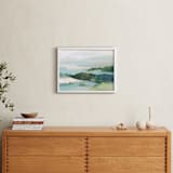 "The Long Way Around" - Art Print in Powder Blue by Mya Bessette - In a Room