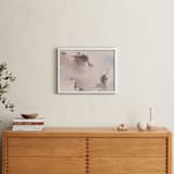 "Doves in Flight 1" - Art Print in Dusty Plum by Christa Kimble - In a Room