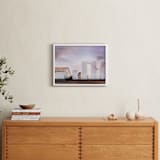 "Morning at the Silos" - Art Print in Periwinkle by Hollie Renner Photography - In a Room