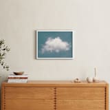 "Cloud in the Sky" - Art Print in Pool Blue by Tania Medeiros - In a Room