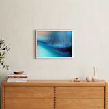 "Wave Flow" - Art Print in Aqua by Heather Young Art - In a Room