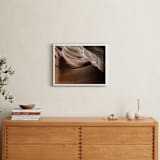"Caramel Canyon I" - Art Print in Cocoa Brown by David Michuki - In a Room