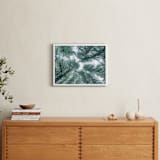 "Mystifying Forest" - Art Print in Forest Green by Jessica C Nugent - In a Room
