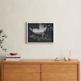 "Forgotten garden" - Art Print in Black by Romain - In a Room