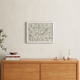 "Sketchy Pattern" - Art Print in Charcoal by Katie Zimpel - In a Room