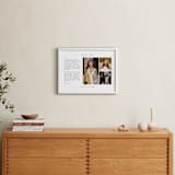 "Minimalist Three Photo: Framed Photo" - Framed Photo in White by Jennifer Postorino - In a Room