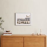 "Parisian Windows" - Art Print in Whitewashed by Annie Montgomery - In a Room
