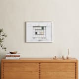 "Industrial Window" - Art Print in distressed white by Kamala Nahas - In a Room