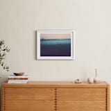"Mystery" - Art Print in Gray sea by Lying on the grass - In a Room