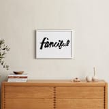 "Fanciful" - Art Print in Coal Black by Yours Madly - In a Room