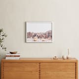 "Painted Canyon 3" - Art Print in desert blush by Kamala Nahas - In a Room