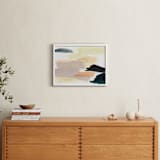 "Summer Skies" - Art Print in fluorescent orange by Lauren Packard - In a Room