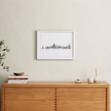 "Chicago Skyline" - Art Print in Charcoal by Paul Berthelot - In a Room