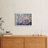 "Set Adrift" - Art Print in Limoges Blue by Denise Wong - In a Room