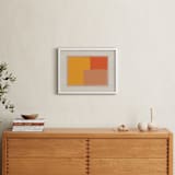 "Come And Stay With Me I" - Art Print in Albers Orange by Alain Castoriano - In a Room