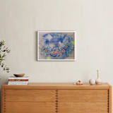 "Orbit" - Art Print in Cobalt Blue by Denise Wong - In a Room