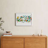 "Green Hills" - Art Print in Verdant Green by Erin McCluskey Wheeler - In a Room