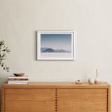 "Zzyzx" - Art Print in mountain blue by Kamala Nahas - In a Room