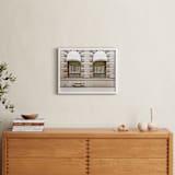 "Beige Scene" - Art Print in Creamy Beige by Alexandra Feo - In a Room