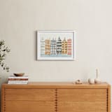 "On the Canal" - Art Print in brick by Griffinbell Paper Co. - In a Room