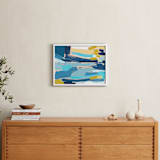 "Flatlands" - Art Print in Process Blue by Katie Craig - In a Room