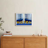 "Blue Hotel" - Art Print in Cobalt by Jonathan Brooks - In a Room