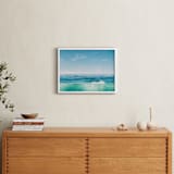 "Malibu Surf and Sky I" - Art Print in Fresh Blue by Kamala Nahas - In a Room