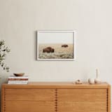 "Bison" - Art Print in Mustard by Kamala Nahas - In a Room