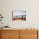 "Desert Super Moon" - Art Print in Mist by Kate Baird - In a Room