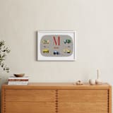 "Trucks with Name - Custom" - Personalized Art Print in Steel by Rebecca Marchese - In a Room