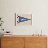 "Little Slugger Series 2" - Personalized Art Print in Denim by Pinky Diamond Studio - In a Room