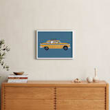 "New York" - Personalized Art Print in Taxi by Jenna Holcomb - In a Room
