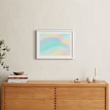 "waves" - Art Print in aqua by Baumbirdy - In a Room