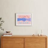 "It's Cool to Be Kind" - Art Print in Blush by Candace Wiant - In a Room