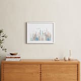 "Big City" - Art Print in Beige by Jessie Steury - In a Room