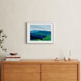 "Enchanted Vista" - Art Print in White by Jenny Partrite - In a Room