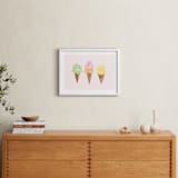 "Ice Cream Party" - Art Print in Blush by Beth Schneider - In a Room