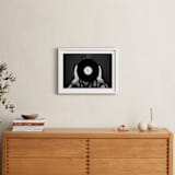 "Ahead of the Record" - Art Print in Black and White by Kaitie Bryant - In a Room