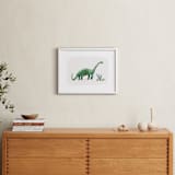 "brave brontosaurus" - Art Print in Leaf by Kayla King - In a Room
