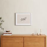 "Take Flight Loose Sketch 3" - Art Print in Beige by Katie Mulder - In a Room