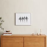 "Les Cygnets" - Art Print in black by Leanne Friedberg - In a Room