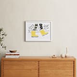 "rainboots on sunny days" - Art Print in dandelion yellow by Leanne Friedberg - In a Room