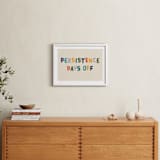 "Persistence Pays Off" - Art Print in Camp Teal by Keen Peachy - In a Room