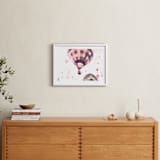"Rainbow Balloon" - Art Print in Blush by Caroline Mint - In a Room