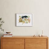"Wild Cats" - Art Print in Lion biege by Emilie Simpson - In a Room