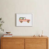 "Cruising Nantucket" - Art Print in Pale Pink by Kelsey Livingston - In a Room