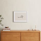 "Take Flight Loose Sketch 2" - Art Print in Beige by Katie Mulder - In a Room